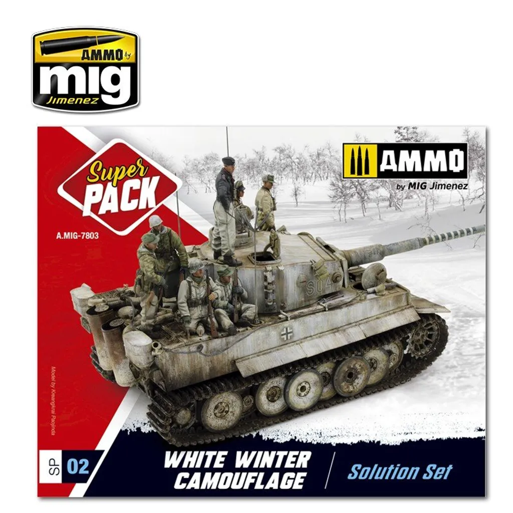 Kit Camouflage Hiver Blanc pour Maquettes de Chars Torro A.MIG-7803