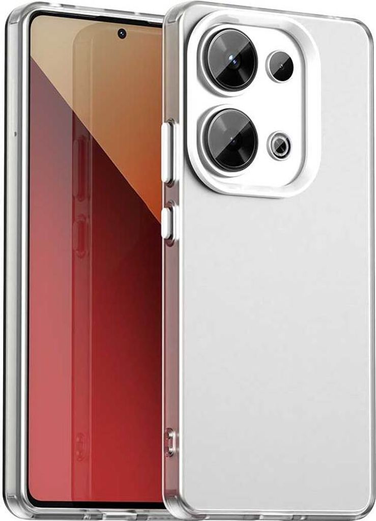 Handyhülle für Xiaomi Redmi Note 13 Pro 4G /Poco M6 Pro 4G Schlank Durchscheinend Matt Stoßfest Schutzhülle Weiß