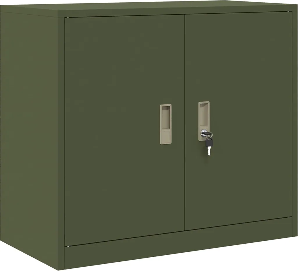 Armadio vidaXL Verde Oliva 80x40x70 - Mobiletto Design Casa