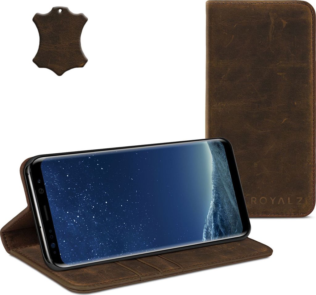 ROYALZ Ledertasche für Samsung Galaxy S8 Plus Lederhülle Produktbild 