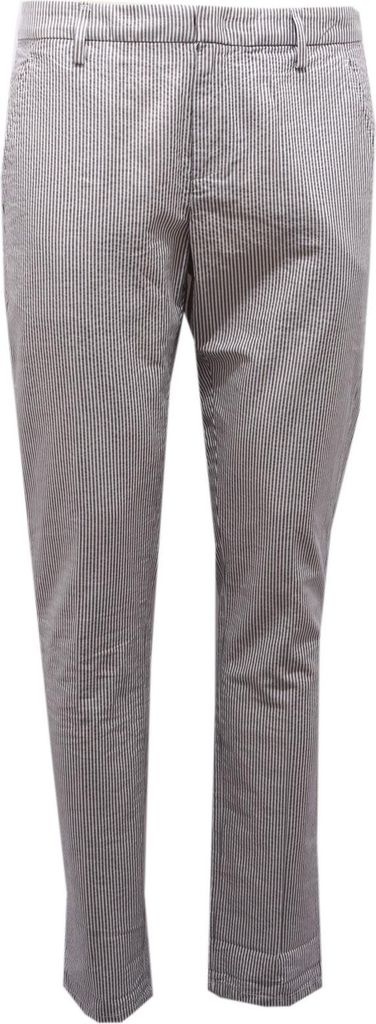 3913AG pantalone uomo DONDUP grey/white Baumwolle striped trouser man