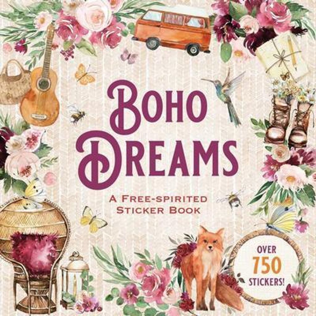 Boho Dreams Sticker Book: A Free-Spirited Sticker Book Image du produit 