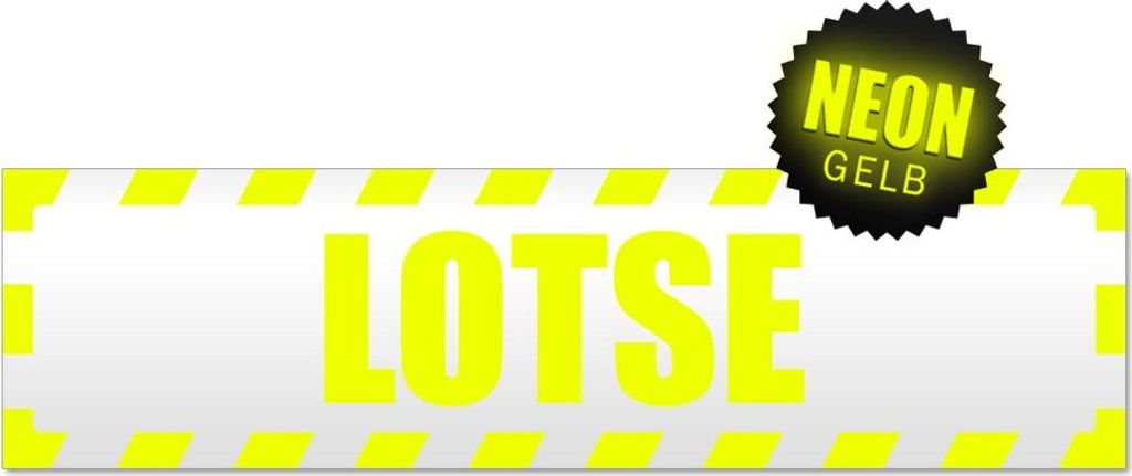 Lotse gestreift Magnetschild Schild magnetisch