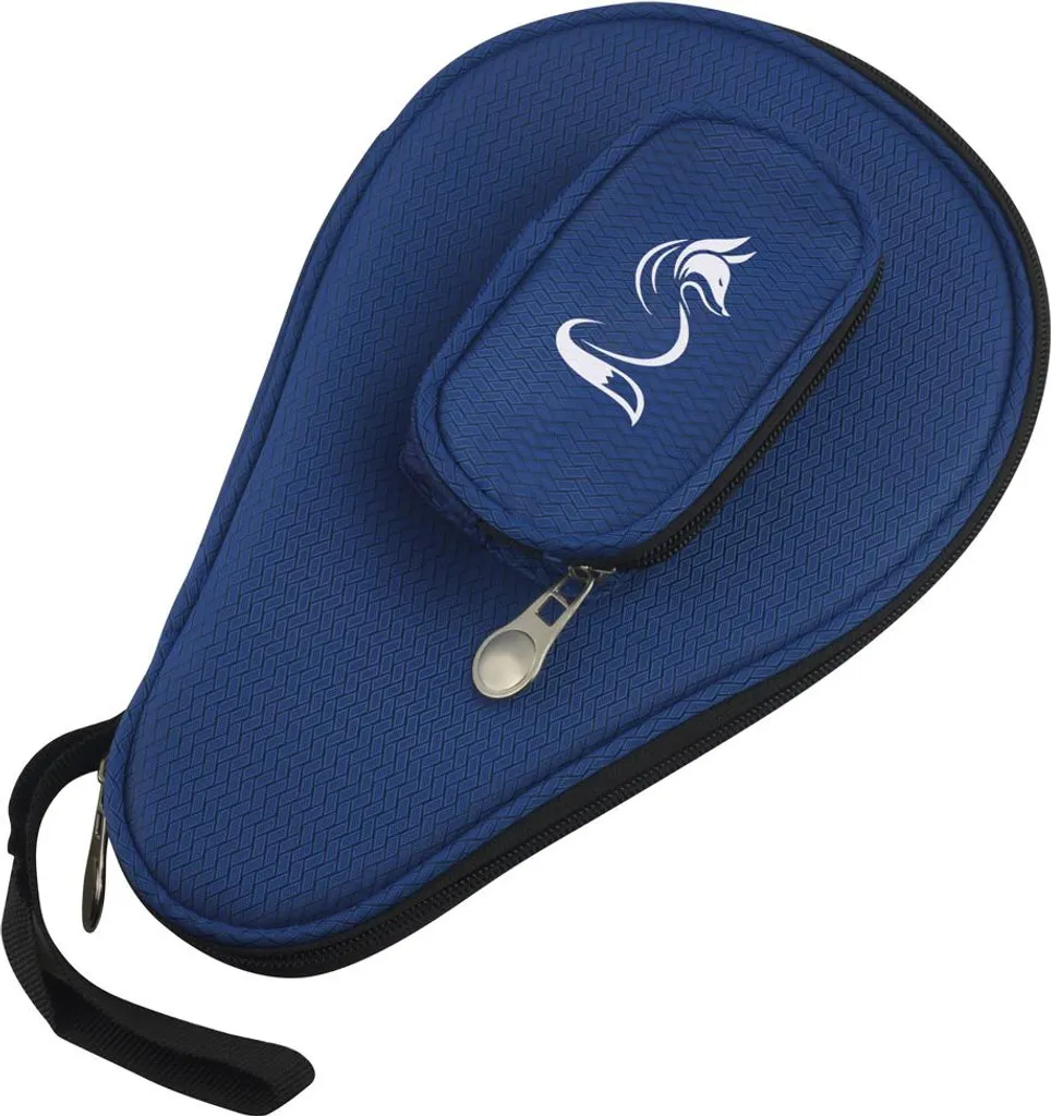 Housse raquette ping-pong Fox TT bleue avec compartiment à balles