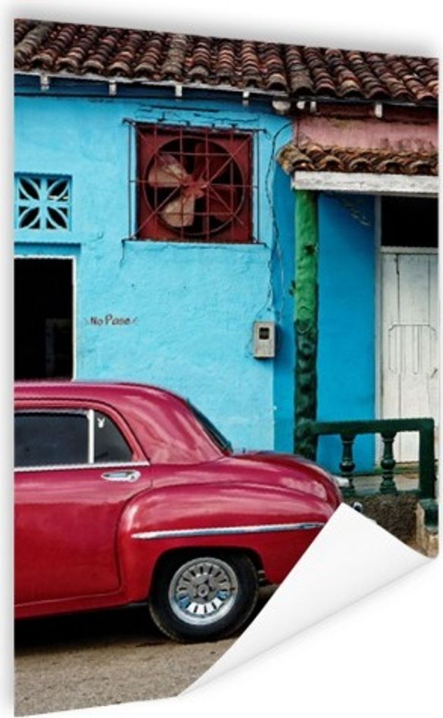 MuchoWow Poster Farbenfrohes Kuba 80x120 cm - Papierdruck