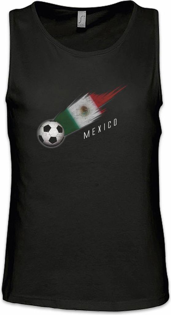 Urban Backwoods Mexico Football Comet I, Ärmelloses T-Shirt, Farbe: Schwarz, Größe: 4XL
