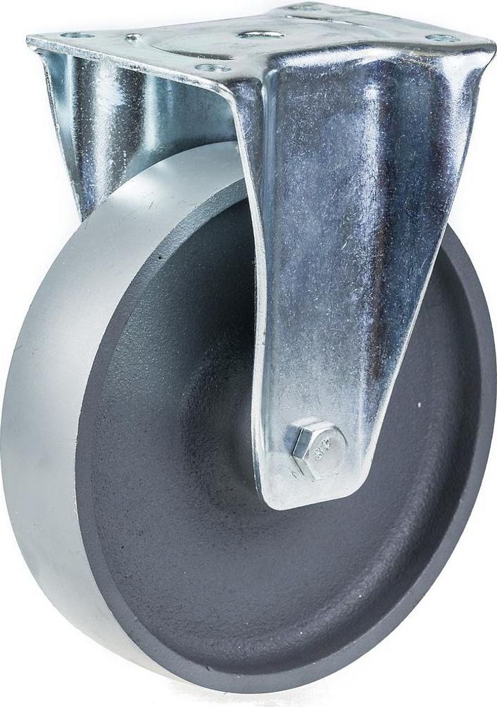 200mm Bockrolle mit Graugussrad