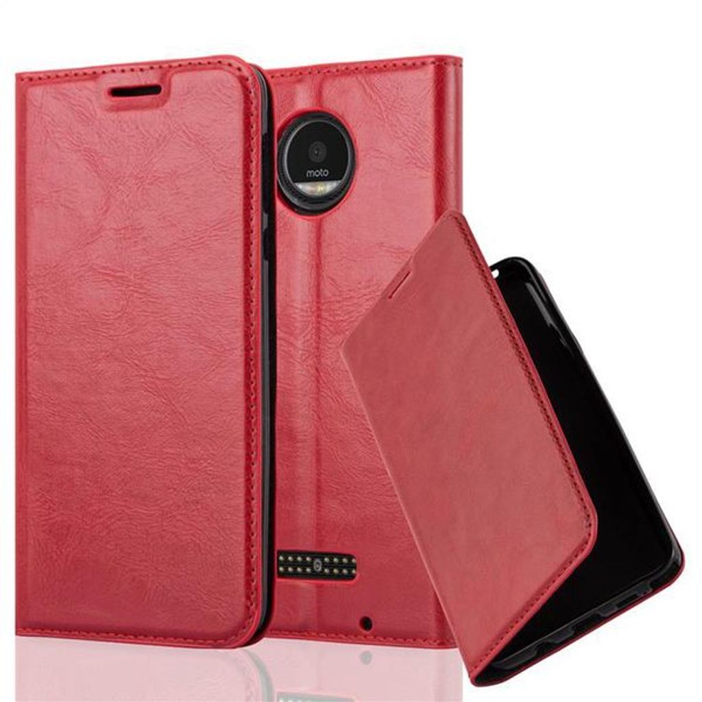 Custodia Cadorabo Flip In Similpelle Marrone Per Motorola Moto Z Play - Con Chiusura Magnetica