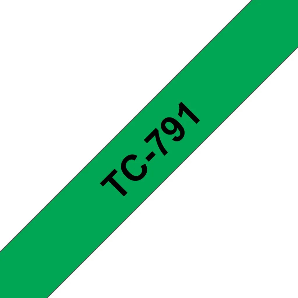 Brother TC791 Nastro Scrittura 9mm Nero/Verde | Prezzo Shock Originale