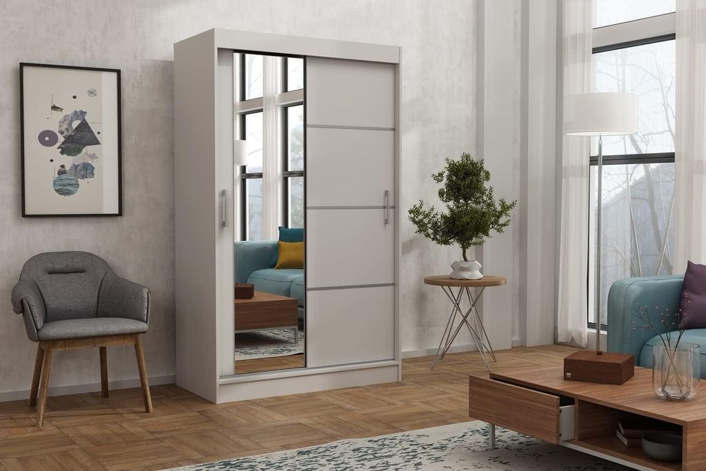 Brent - Kleiderschrank mit Schiebetüren Windsor Tomy, Produktbild 4