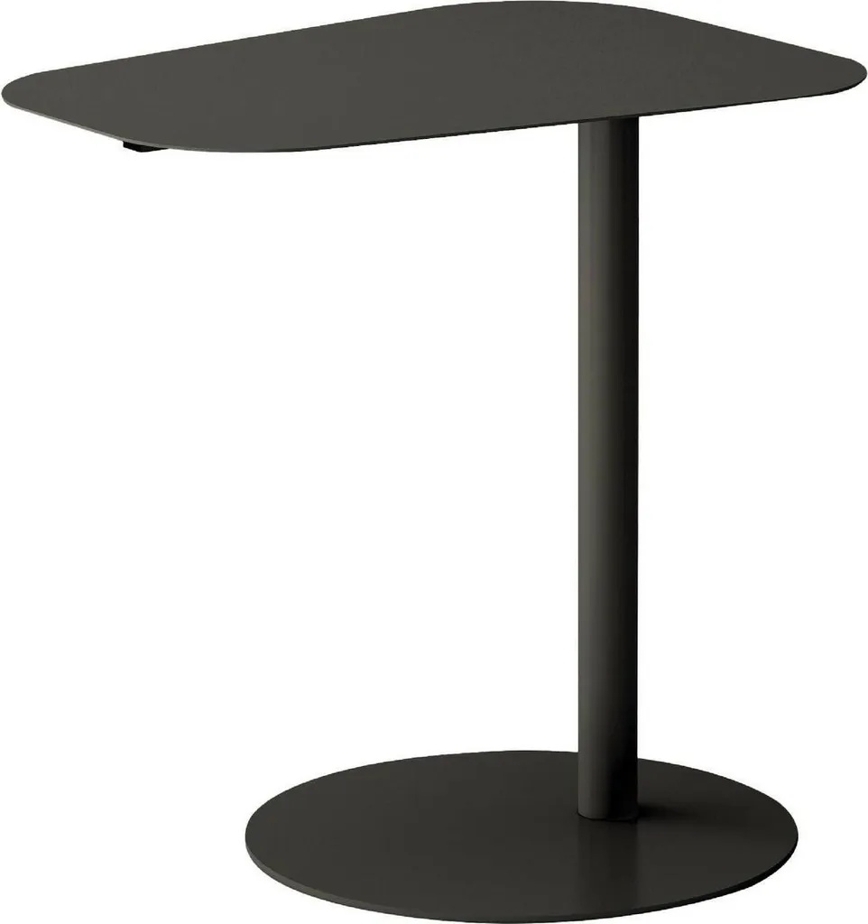 Dmora Niccone Tavolino da Caffè Grigio Ardesia 50x50 Design Unico