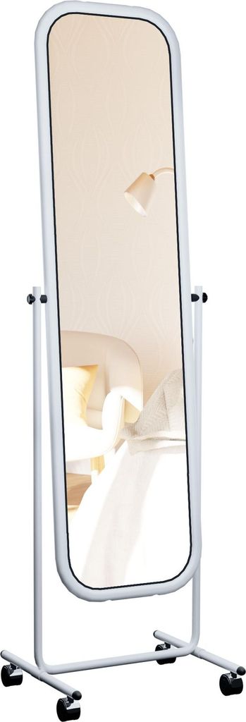 CLP Standspiegel Medusa mit Laufrollen neigbar und 360 Grad Produktbild 