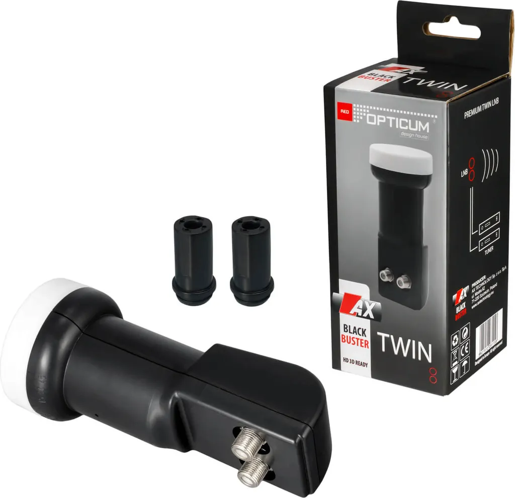 AX Black Buster Premium Twin LNB 0,1 dB