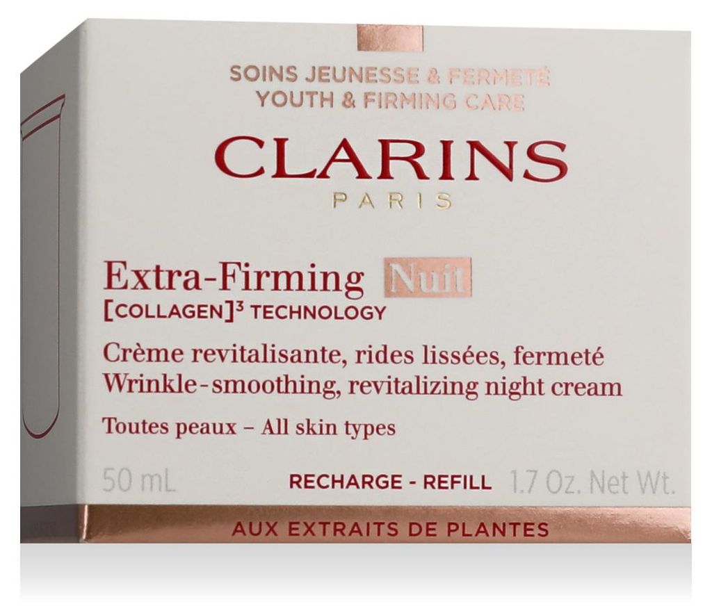 Clarins Extra-Firming, navulverpakking, nachtcrème, voor Productafbeelding 