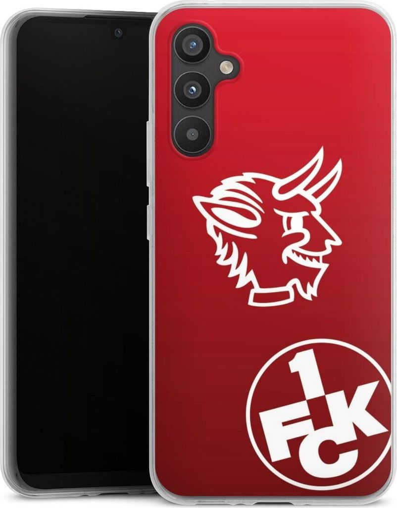 DeinDesign Handyhülle für Samsung Galaxy A34 5G Silikon Hülle Case Smartphone Schutzhülle 1. FC Kaiserslautern Offizielles Lizenzprodukt Teufel