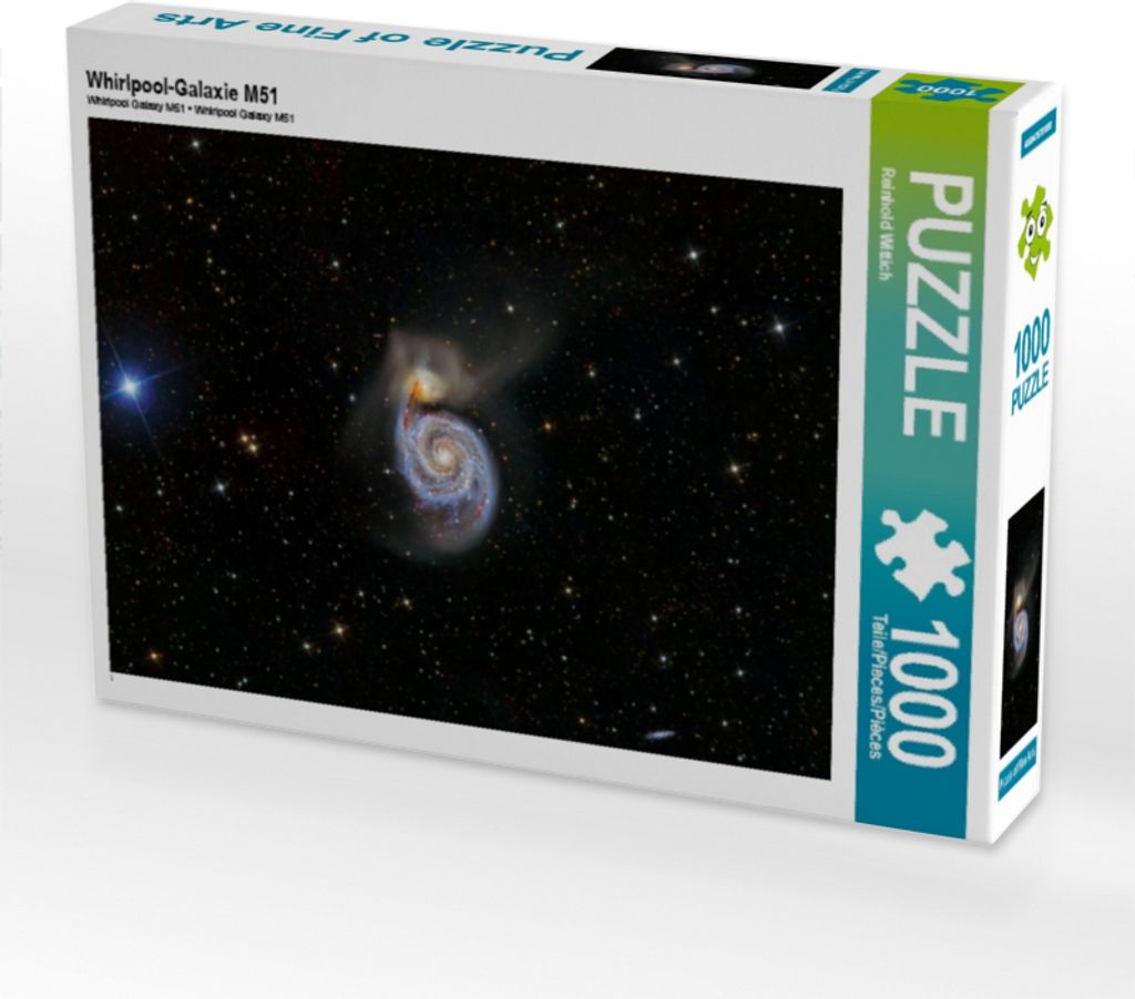 Calvendo Whirlpool-Galaxie M51 1000 Teile Puzzle quer Produktbild 