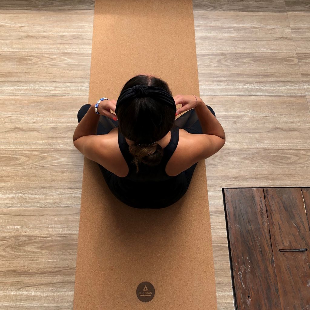 Tapis de yoga en liège - épaisseur du tapis 4 mm - sac de Image du produit 