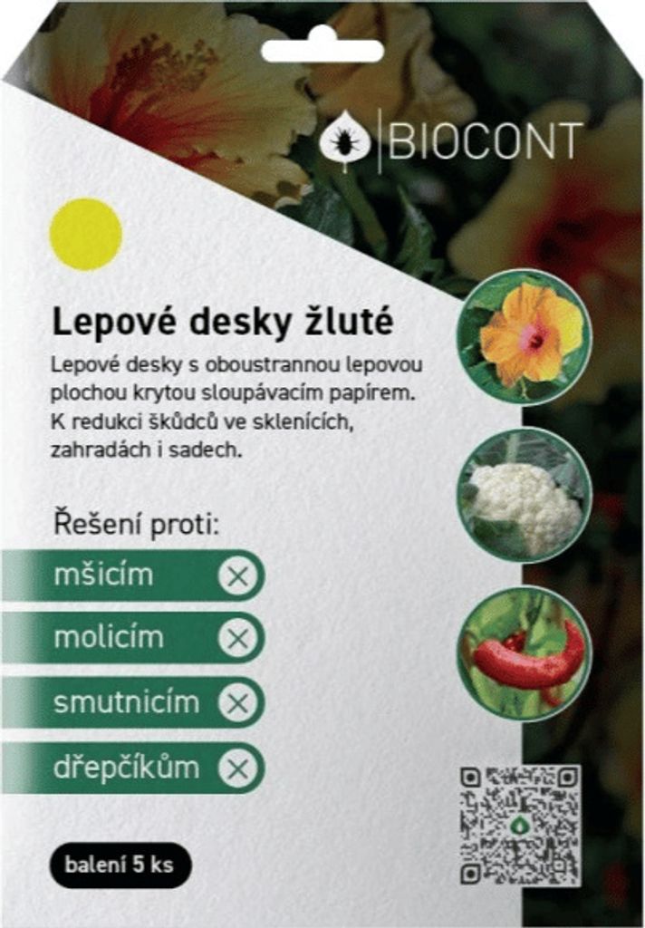 BIOCONT LABORATORY, spol. s r.o. Lepové desky Biocont žluté Obrázek produktu 