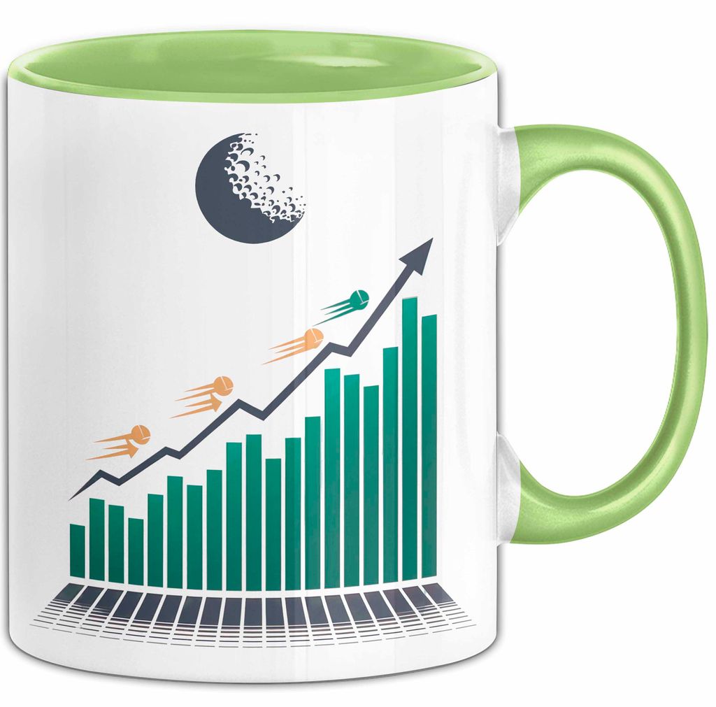 Investor Tasse Geschenkidee für Finanz und Wachstumsfans (Grün)
