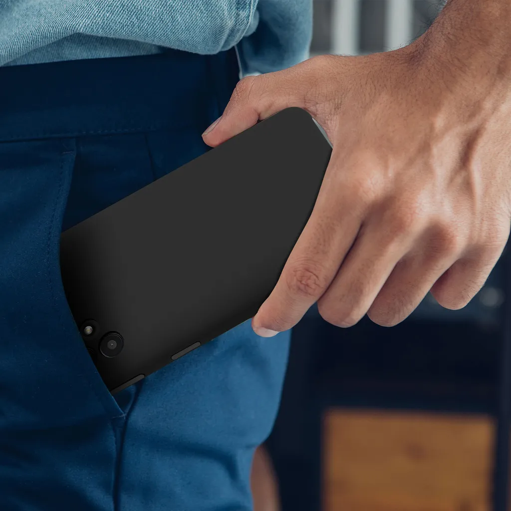 Cover Venus per Samsung Galaxy A72 - Silicone Semirigido Nero Opaco - 5