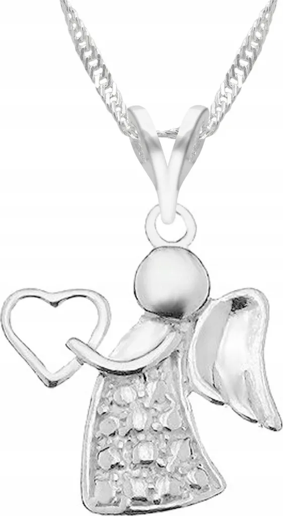 Argento Collana per battesimo dell'angelo custode, argento collana per battesimo