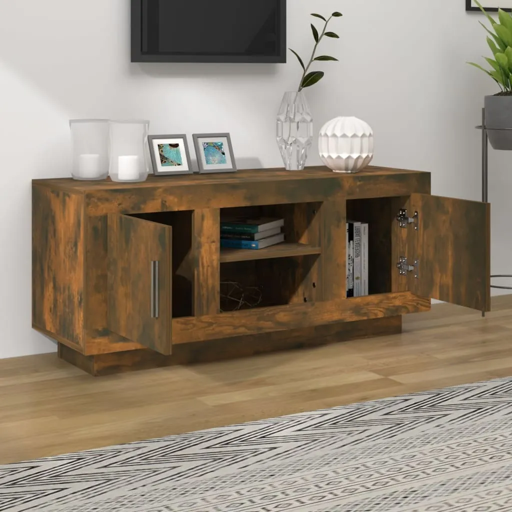 Mobile Supporto TV Maison Exclusive 102cm Rovere - Legno Multistrato - 3
