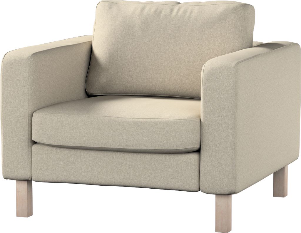Dekoria Bezug für Karlstad Sessel, grau-beige, Sesselhusse, Karlstad Sessel