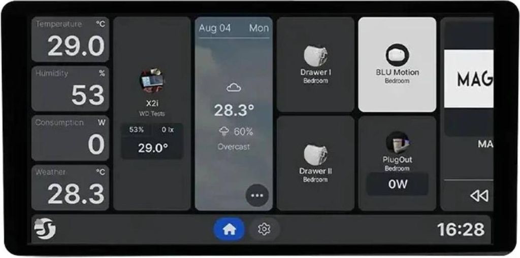 Panneau tactile 6,95" Shelly Wall Display X2i avec capteur Image du produit 