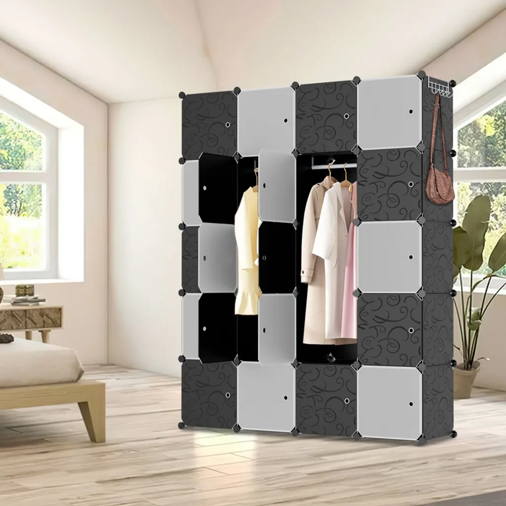 Armoire pour Maison de Location Étagère à Chaussures DIY 20 Compartiments