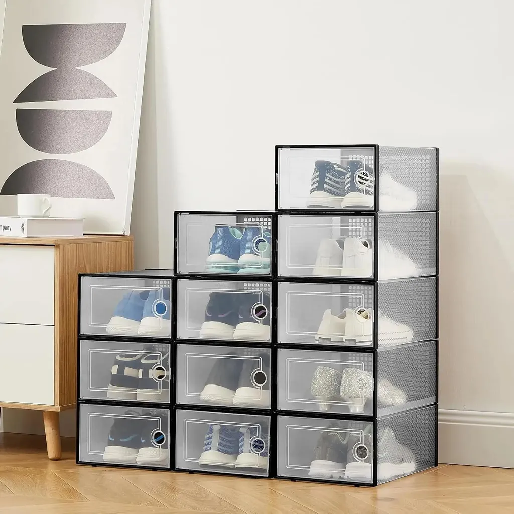 Rangement Chaussures sous le Lit et Placard - Set de 12 Boîtes Modulables - 2