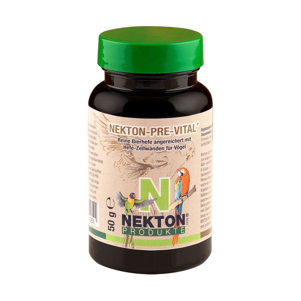 Nekton Pre Vital+ - Mit Zellwänden Angereicherte Bierhefe - Zubereitung Für Vögel 50G