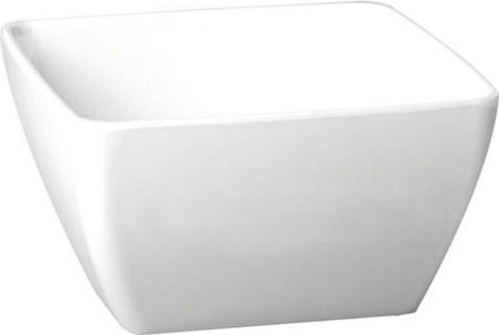 APS 83410 Schale PURE, 12,5 x 12,5 cm, Höhe 6,5 cm, Melamin, weiß