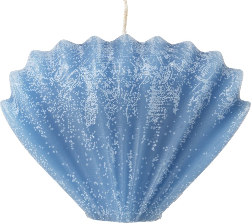 Broste Copenhagen Seashell Mussel Skulptur-Kerze Baja Blue