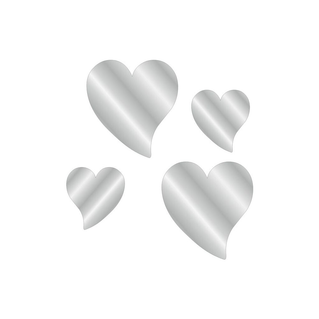 Sticker Aufkleber Special Herz Chrome