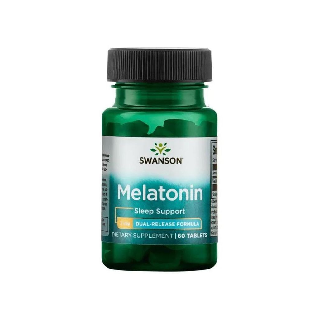 Dual-Release Melatonin 3 mg 60 Tabletten Swanson Health Produktbild 