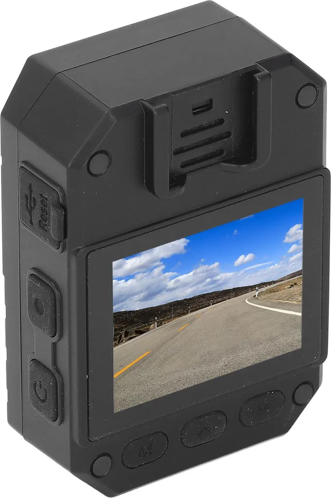 Sxhlseller Caméra d'Intervention 4K avec Vision Nocturne et Clip