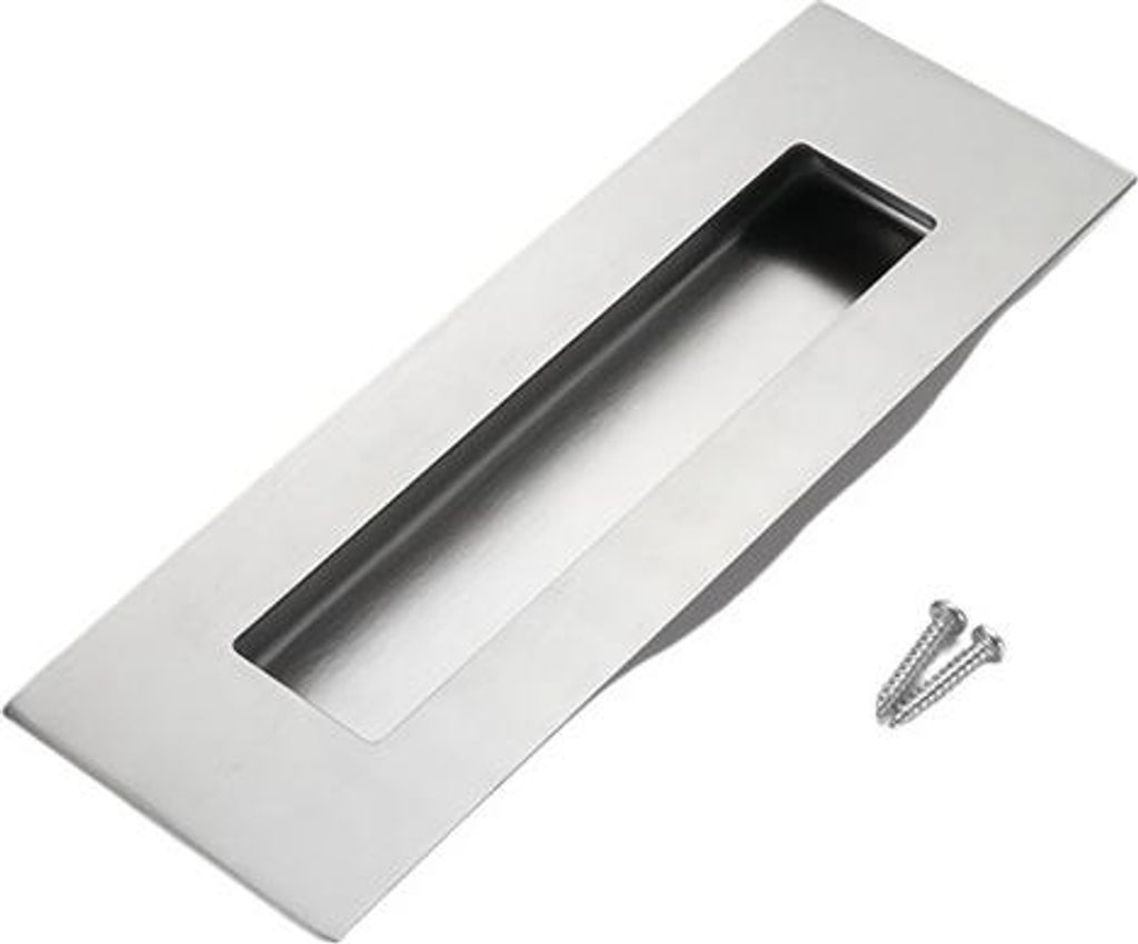 INF Edelstahl Einlassgriff - Verdickter, Verdeckter Zug für Schränke, Schubladen, Schiebetüren, 2er Set