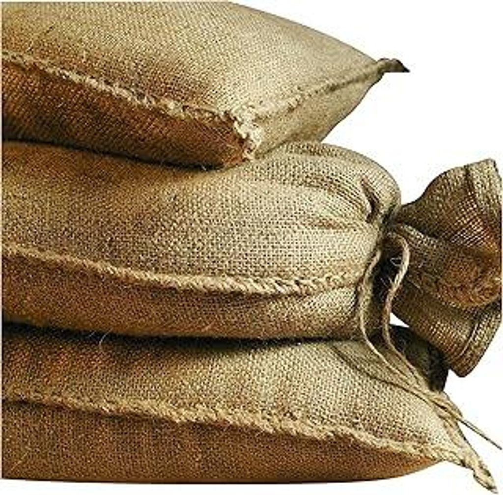 NOOR Sandsäcke Jute 20kg (30 x 60 cm) 10er Pack, unbefüllt I Idealer Hochwasserschutz I Stabile Säcke