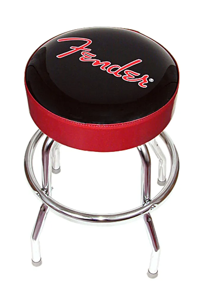 Tabouret de guitare Fender Logo rouge scintillant - Idéal pour studio