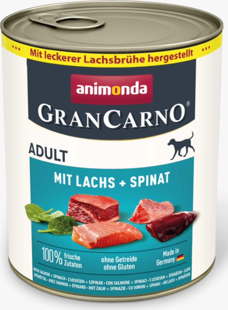 Animonda GranCarno Adult mit Lachs & Spinat - 800g Image du produit 