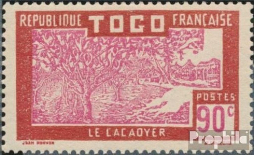 Briefmarken Togo 1926 Mi 90 mit Falz Landwirtschaft