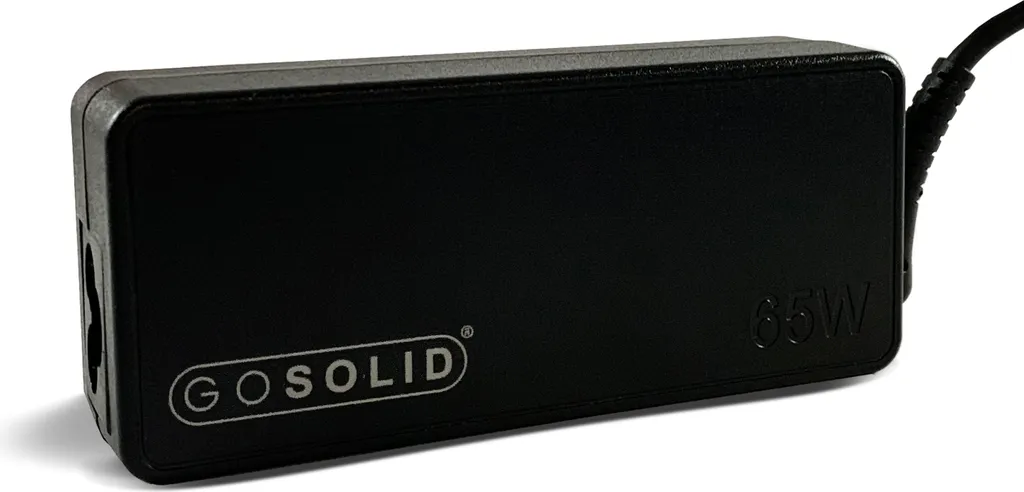 Chargeur USB-C 90W GO SOLID! - Bloc Secteur Noir pour Ordinateur