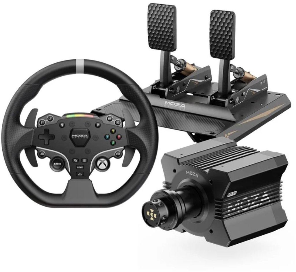 Moza Racing R12 V2 Bundle – Direct Drive 12Nm Base + ESX Lenkrad + CRP2 Pedale – Xbox & PC
