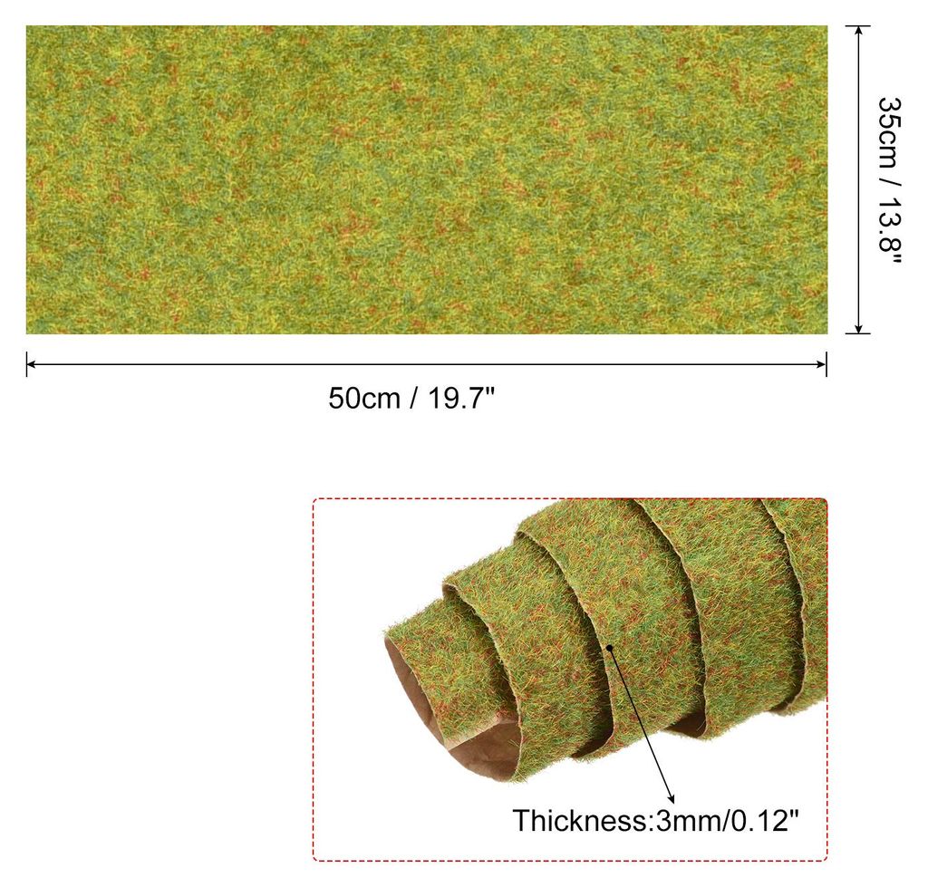 Kunstgras Matte Rasen Rasenattrappe fš¹r Garten Deko Tisch 35cmx50cm Grš¹n