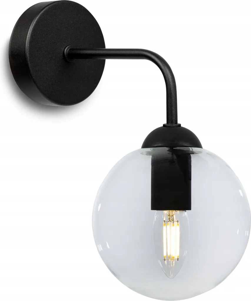 Applique Murale Globe Verre Dépoli LED - Finition Métal Doré Série Luxe
