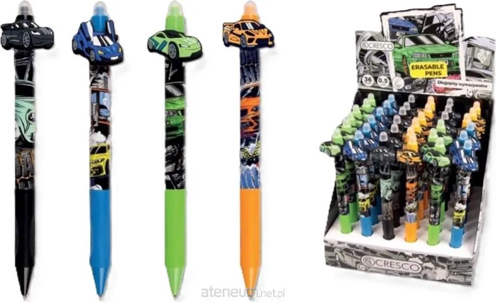 Stylo effaçable Cars Disney Pixar - Pack de 36 stylos à encre bleue