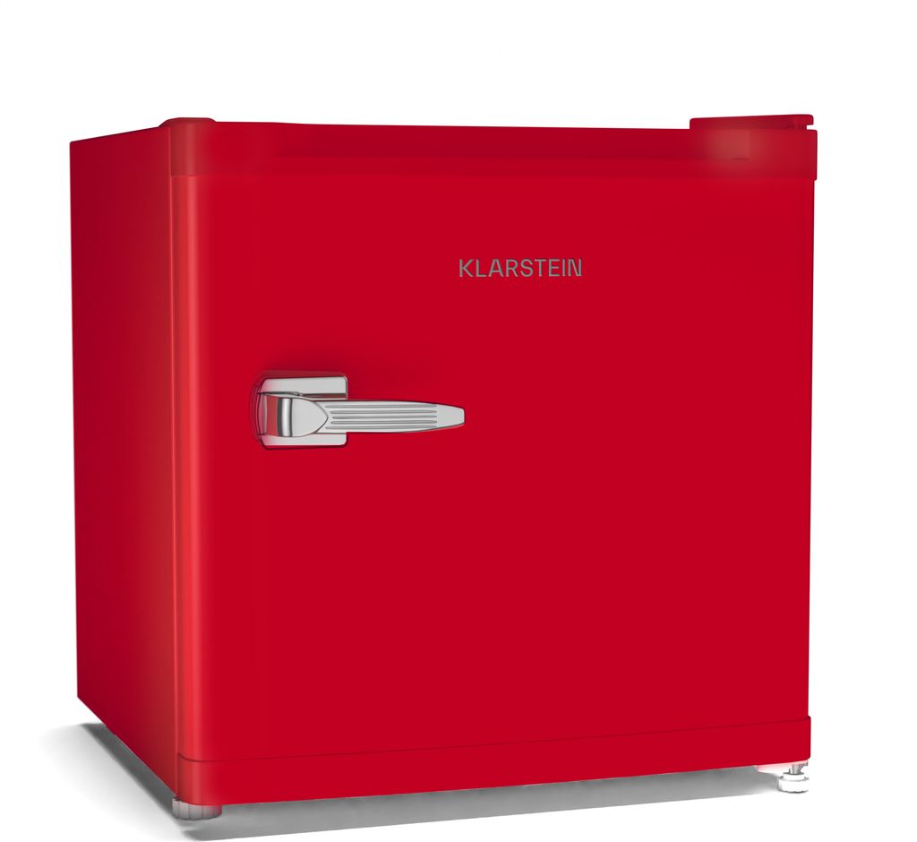 Klarstein Irene Retro Mini-Gefrierschrank, 31L, Flexibler Temperaturbereich -24 °C bis 10 °C, C, Leise 38 dB, Kompaktes Design, Mini-Kühl-/Gefri...