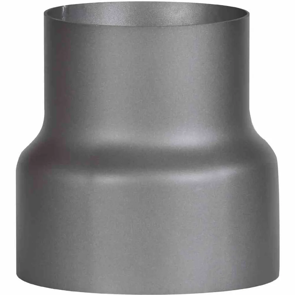 Adaptateur de Conduit 150mm vers 120mm pour Poêle à Bois - FIREFIX Noir