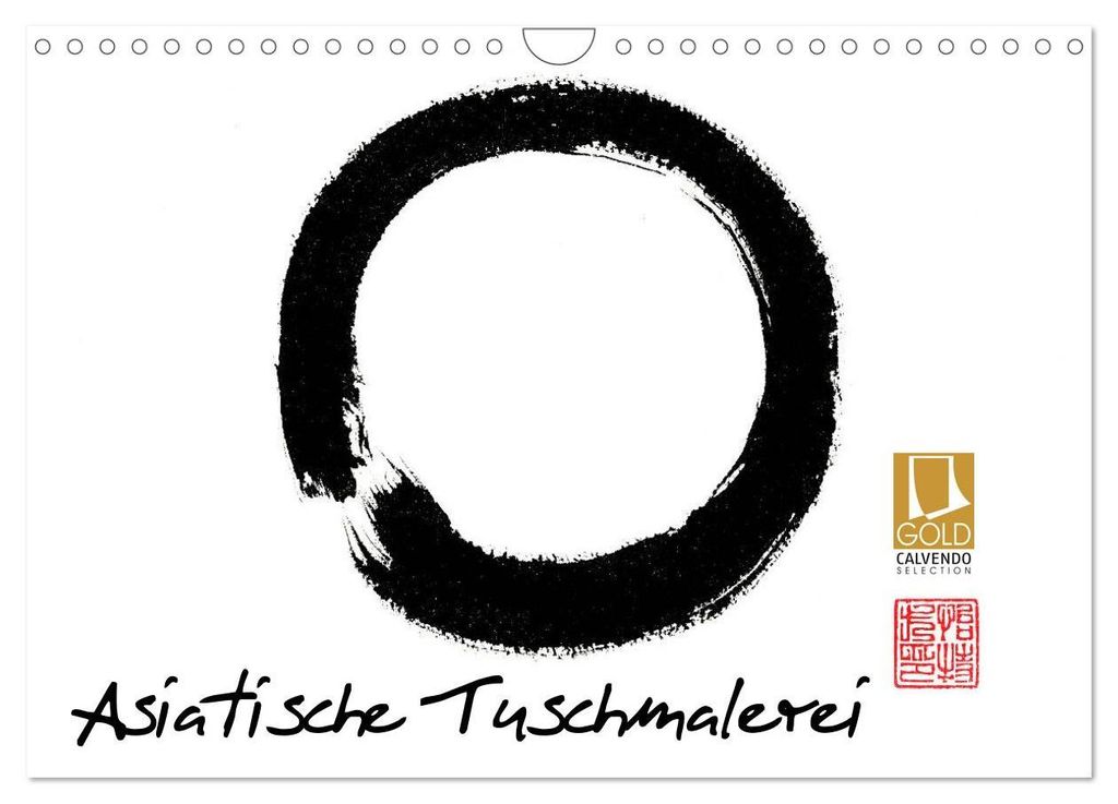 Asiatische Tuschmalerei (Wandkalender 2027 DIN A4 quer), CALVENDO Monatskalender