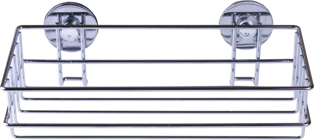 Étagère de bain autocollante inox chrome 25,5cm fixation facile AWD1129